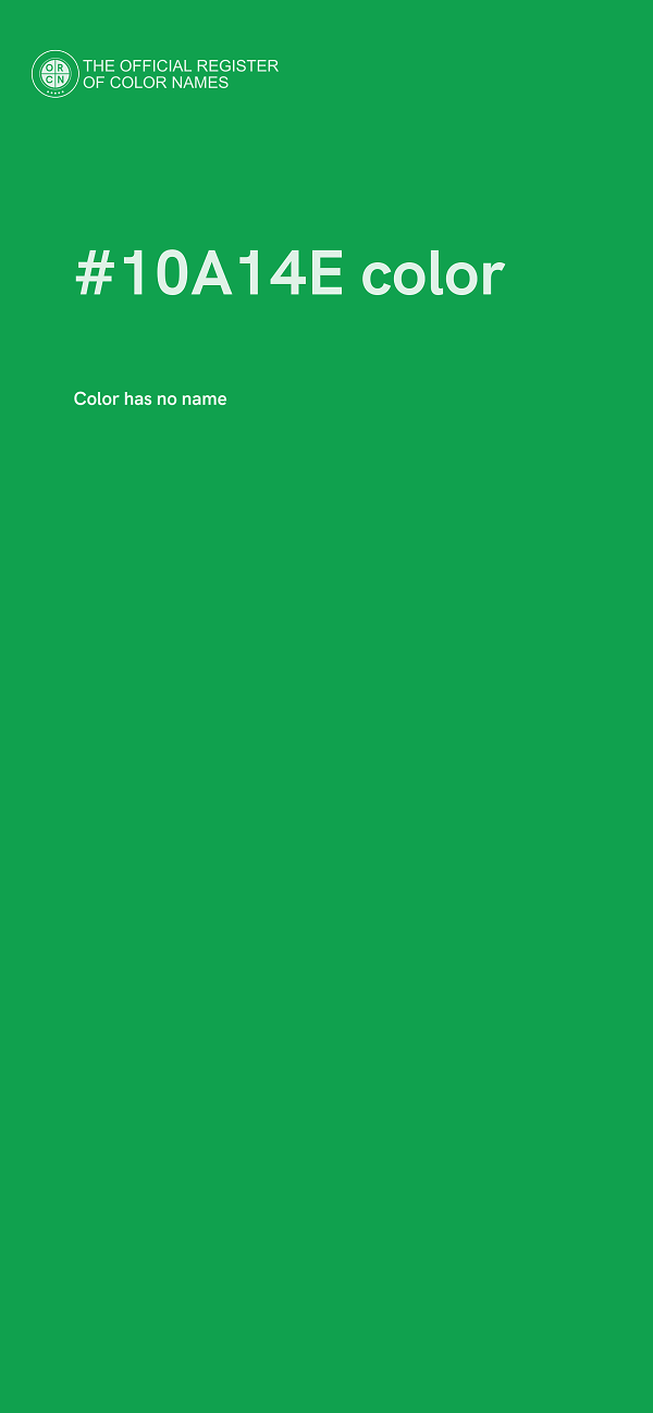 #10A14E color image