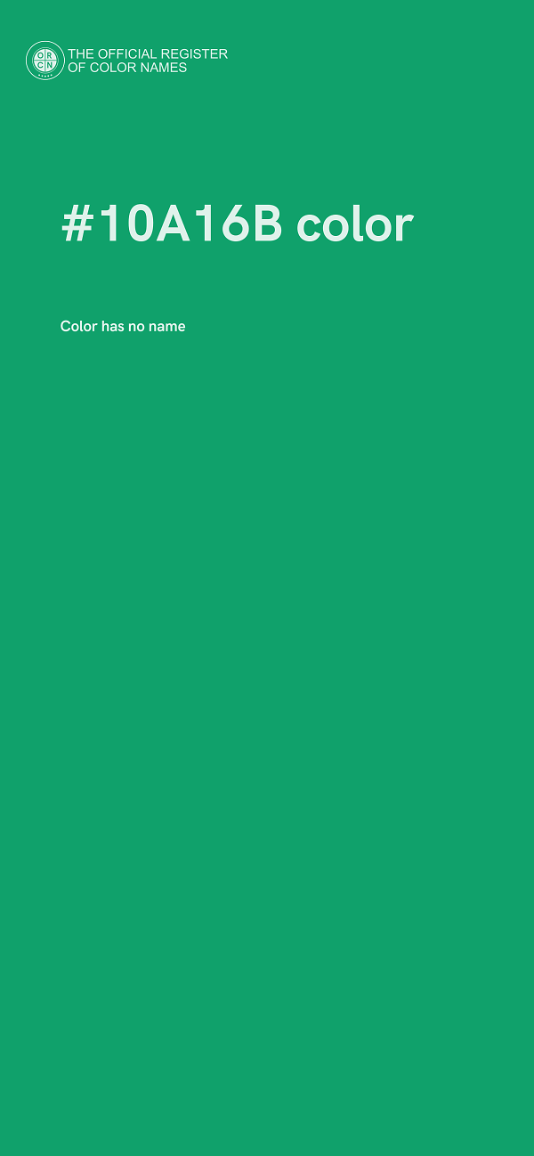 #10A16B color image