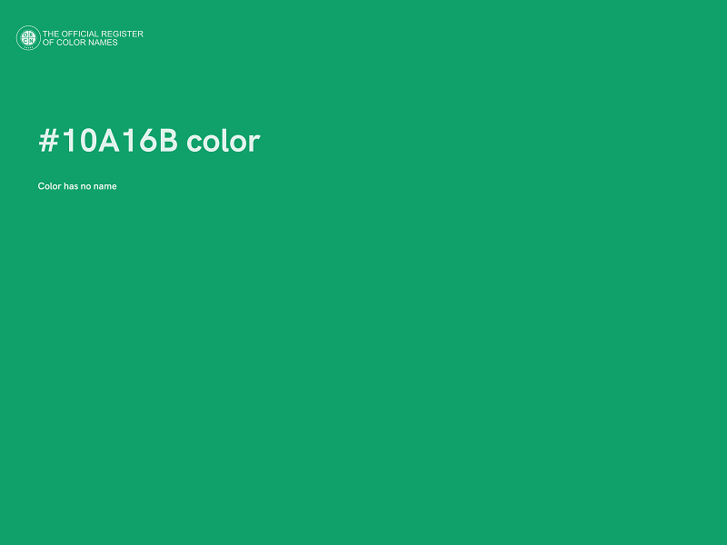 #10A16B color image