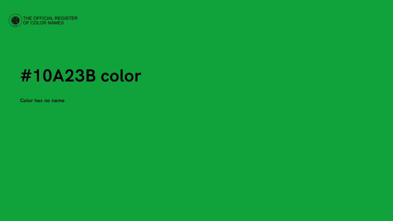 #10A23B color image