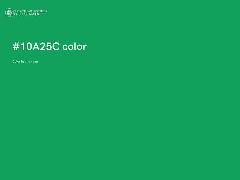 #10A25C color image