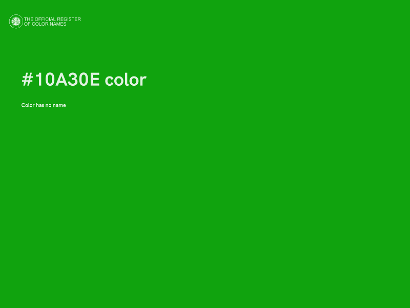 #10A30E color image