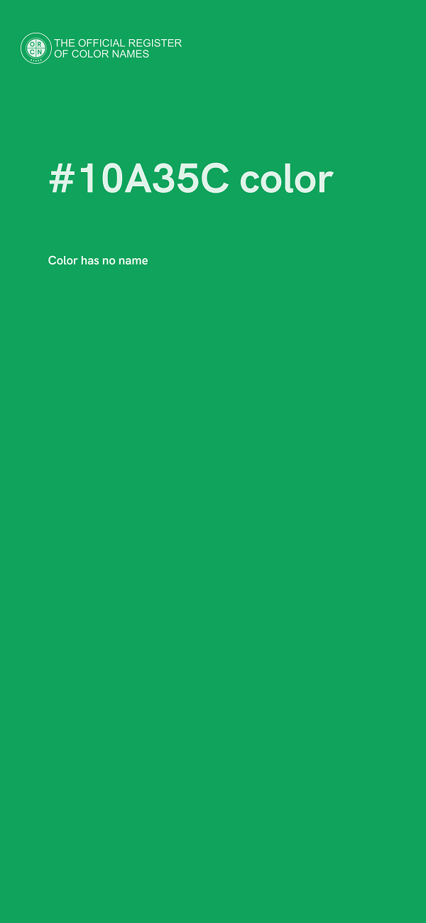 #10A35C color image