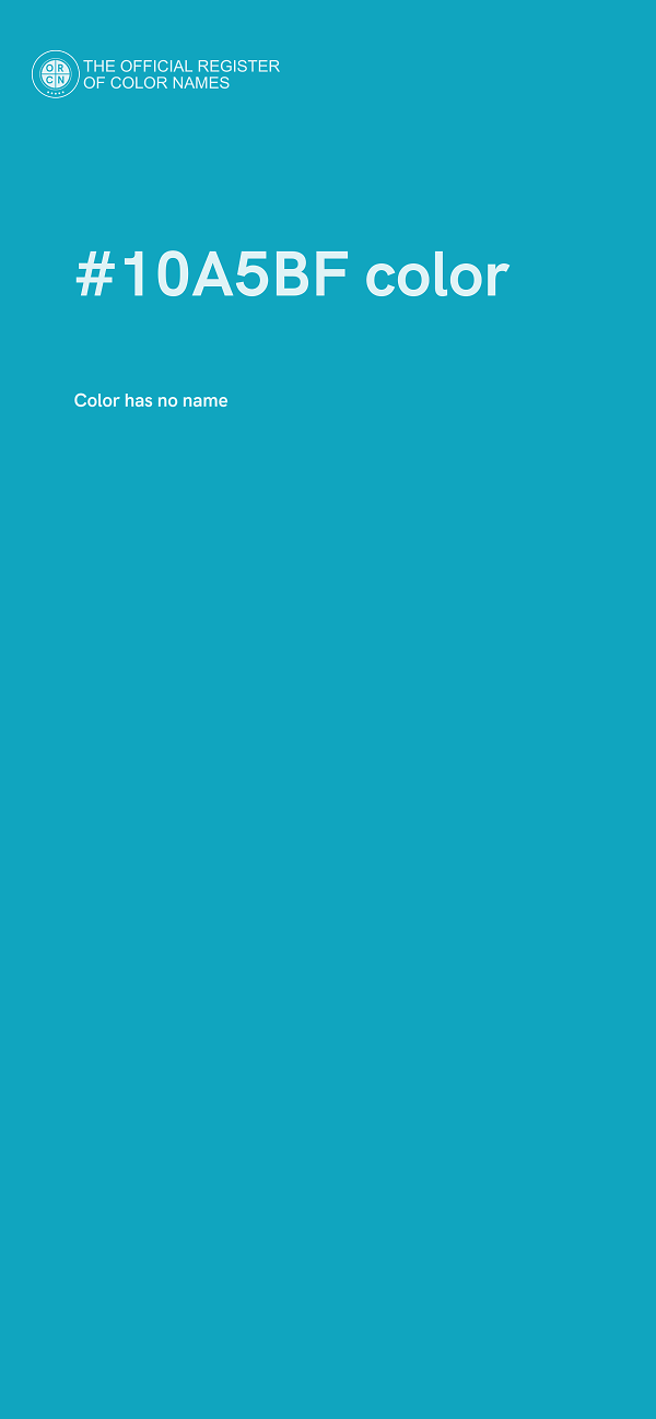 #10A5BF color image