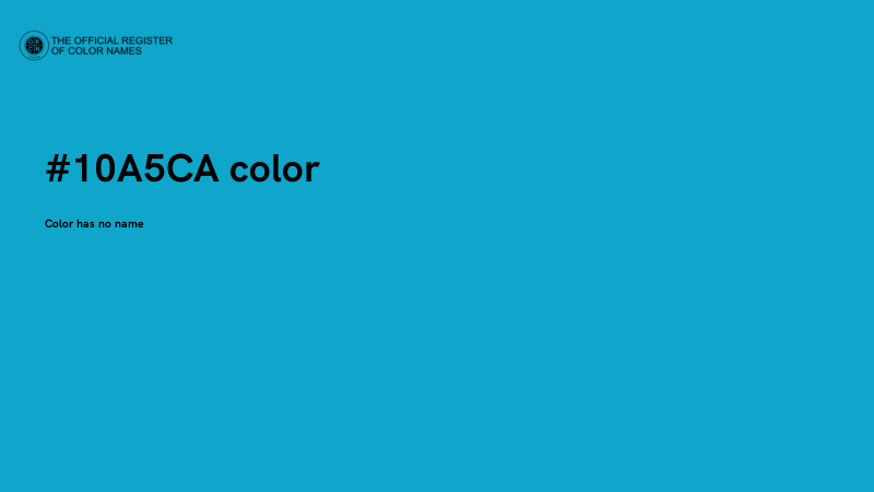 #10A5CA color image