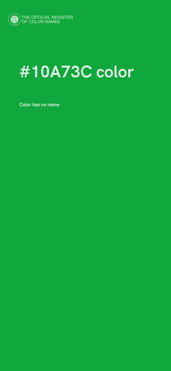 #10A73C color image