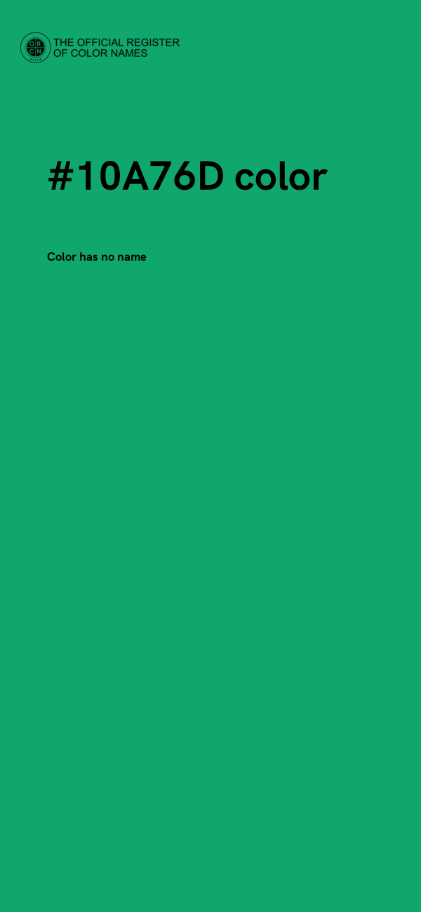 #10A76D color image