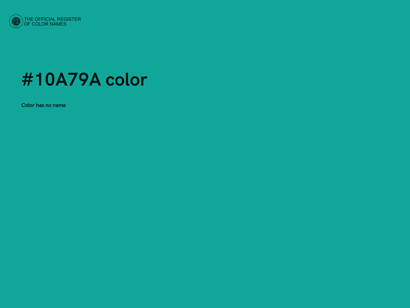 #10A79A color image