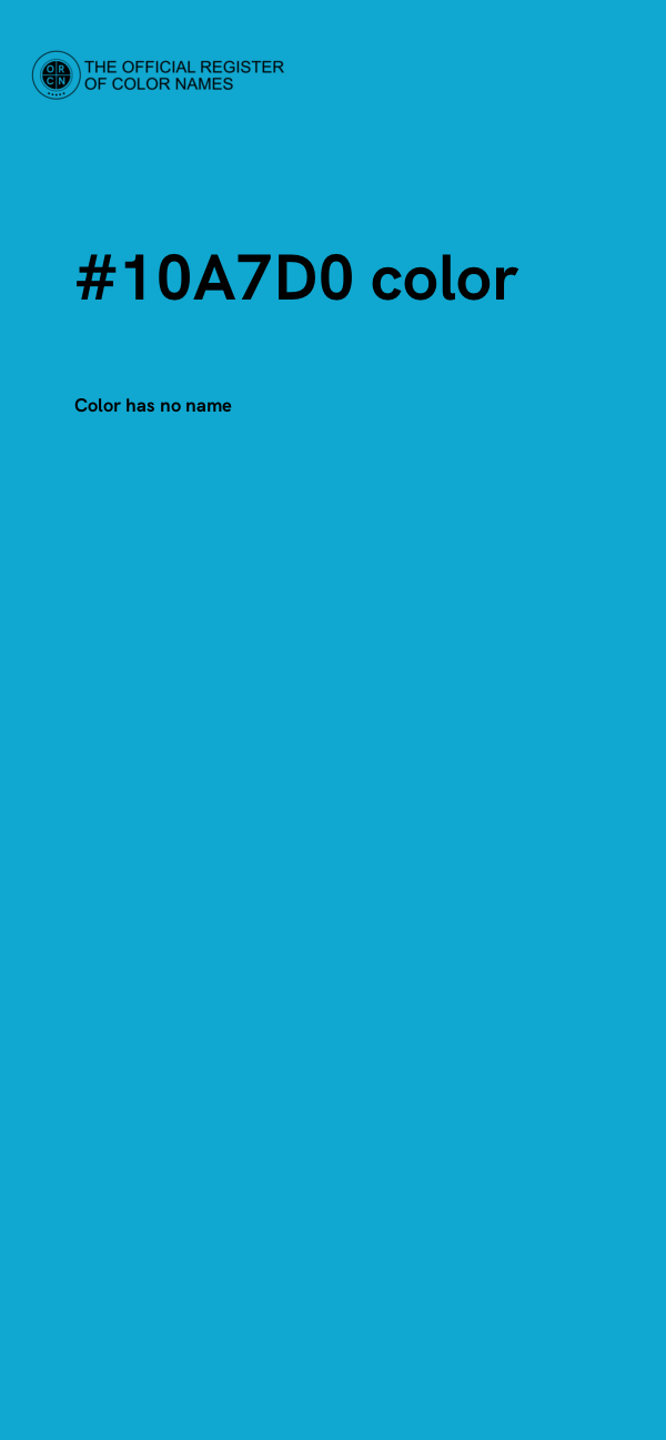 #10A7D0 color image