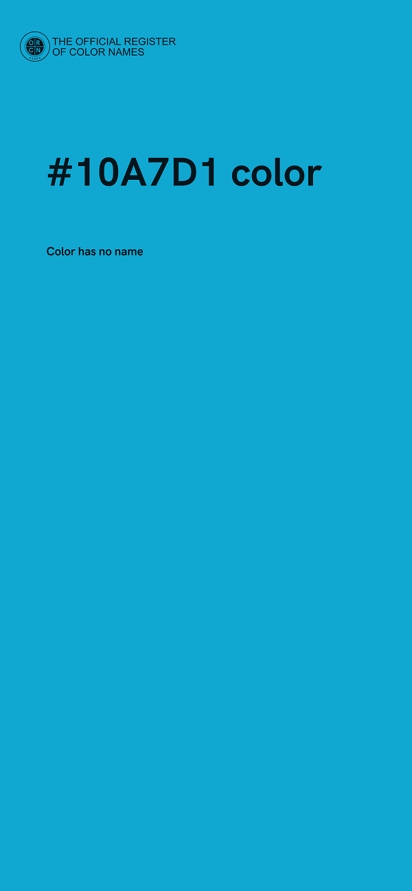 #10A7D1 color image