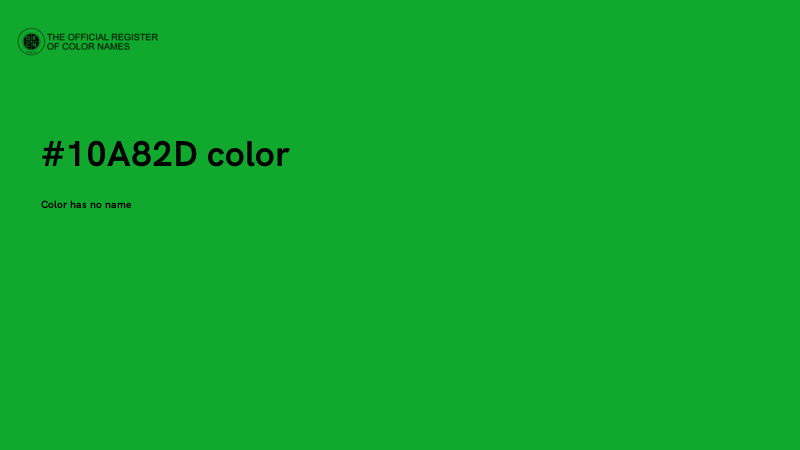 #10A82D color image