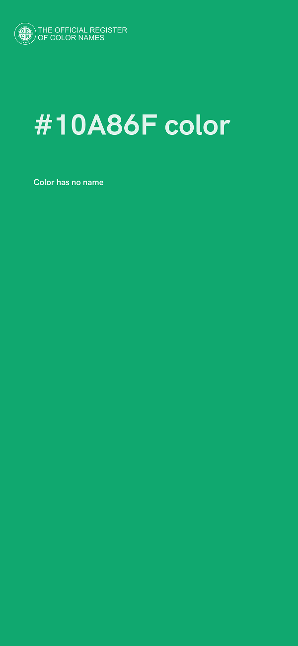 #10A86F color image