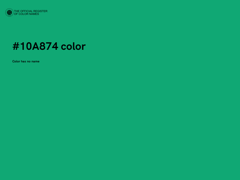 #10A874 color image