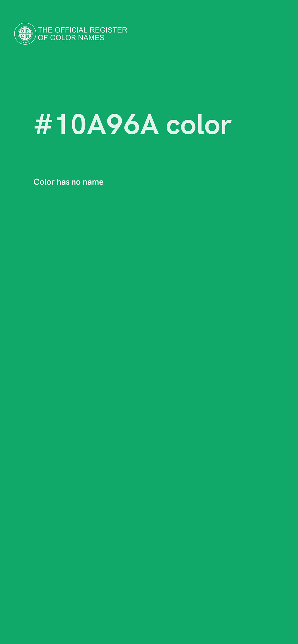 #10A96A color image