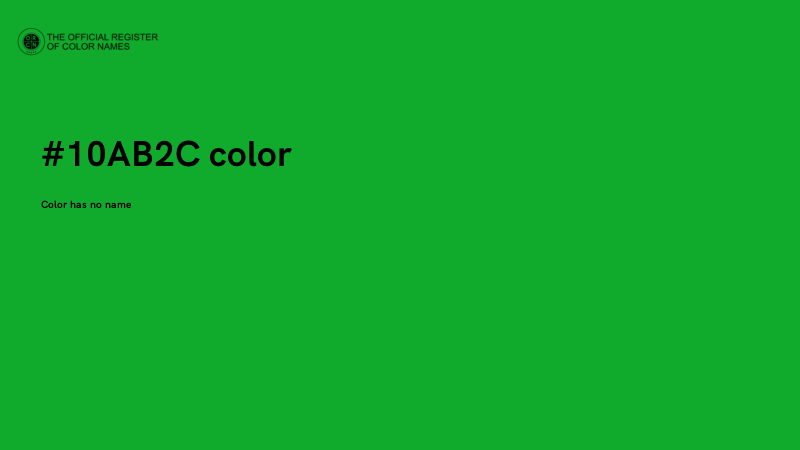 #10AB2C color image