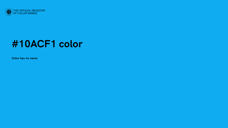 #10ACF1 color image