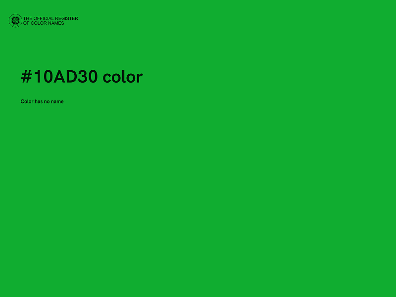 #10AD30 color image