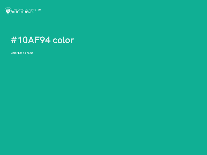 #10AF94 color image