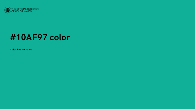#10AF97 color image