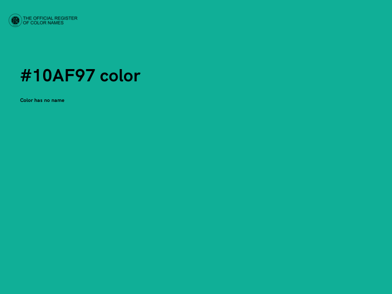#10AF97 color image