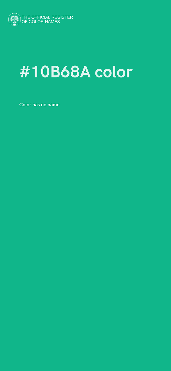#10B68A color image