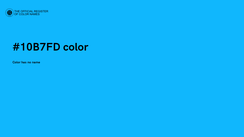 #10B7FD color image