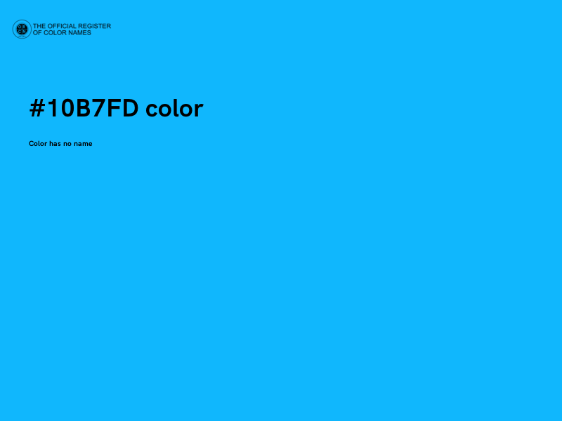 #10B7FD color image