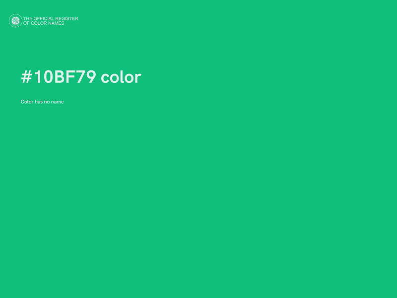 #10BF79 color image