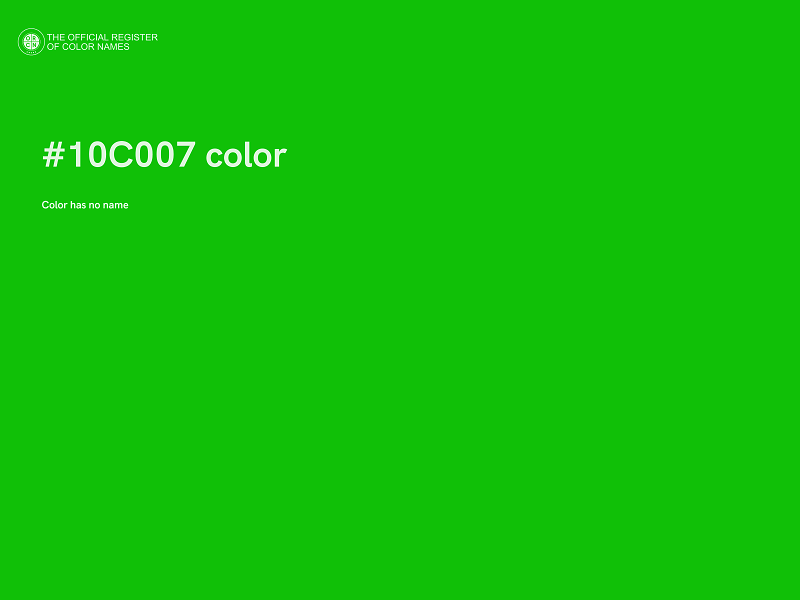 #10C007 color image