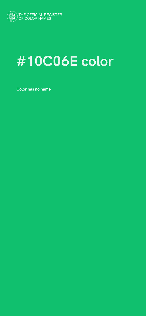 #10C06E color image