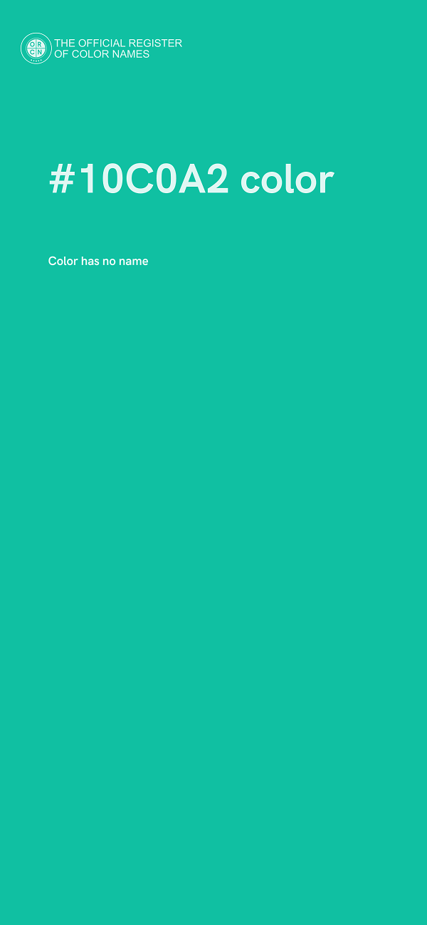 #10C0A2 color image