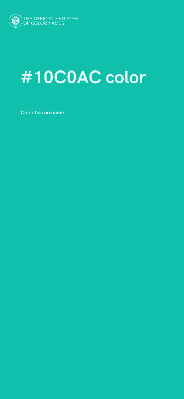 #10C0AC color image