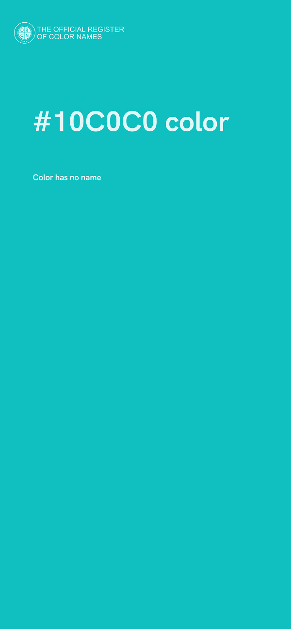 #10C0C0 color image