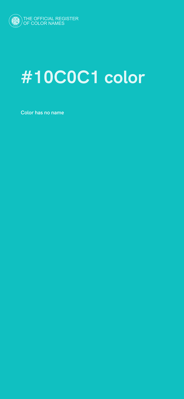 #10C0C1 color image