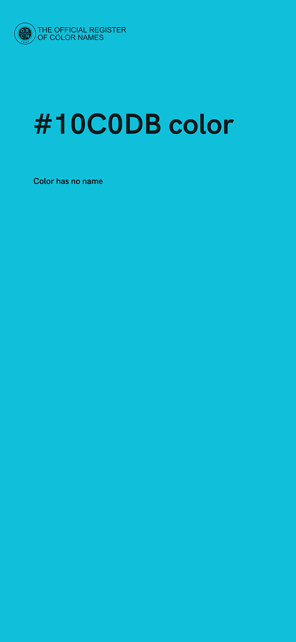 #10C0DB color image