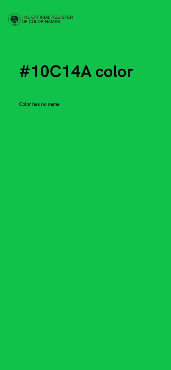 #10C14A color image