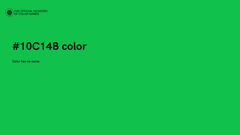 #10C14B color image