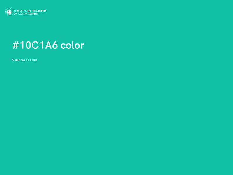 #10C1A6 color image