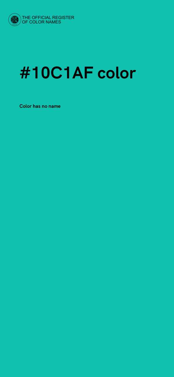 #10C1AF color image