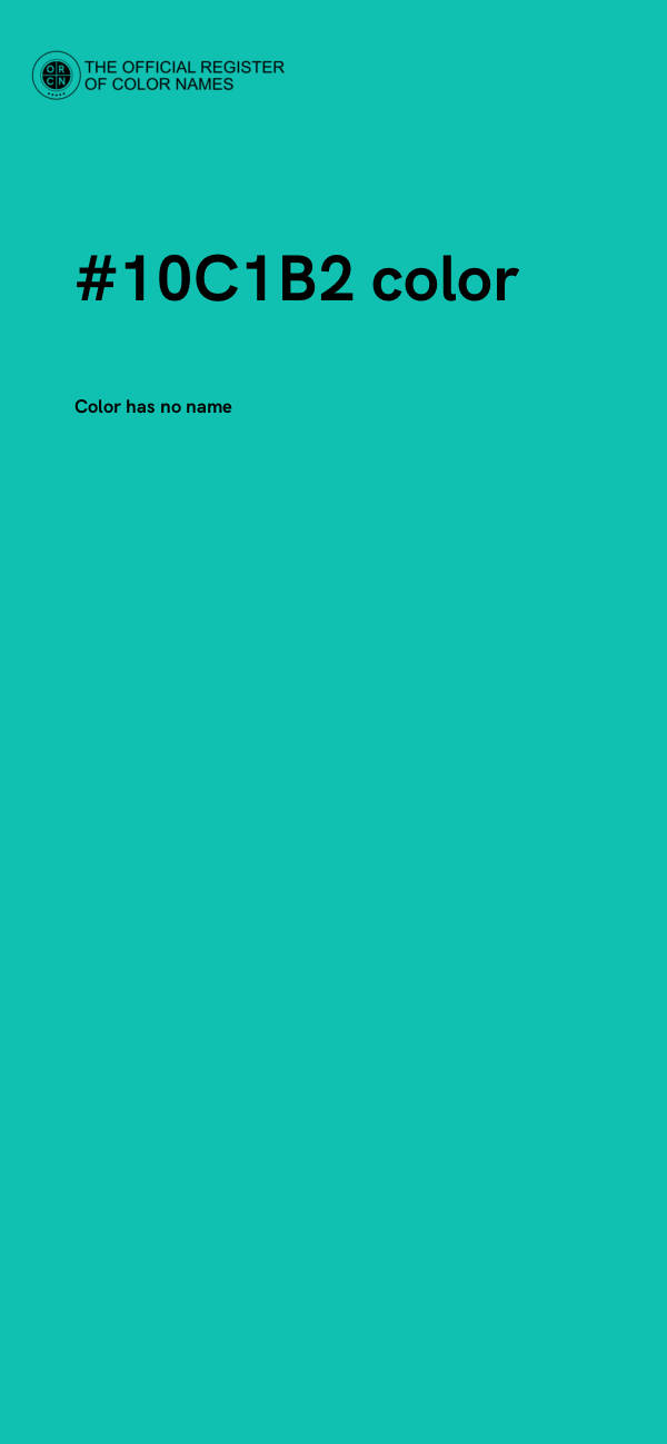 #10C1B2 color image