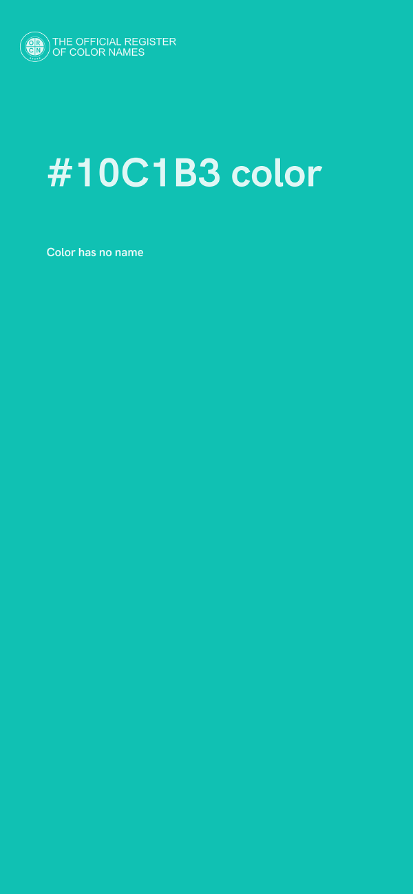 #10C1B3 color image