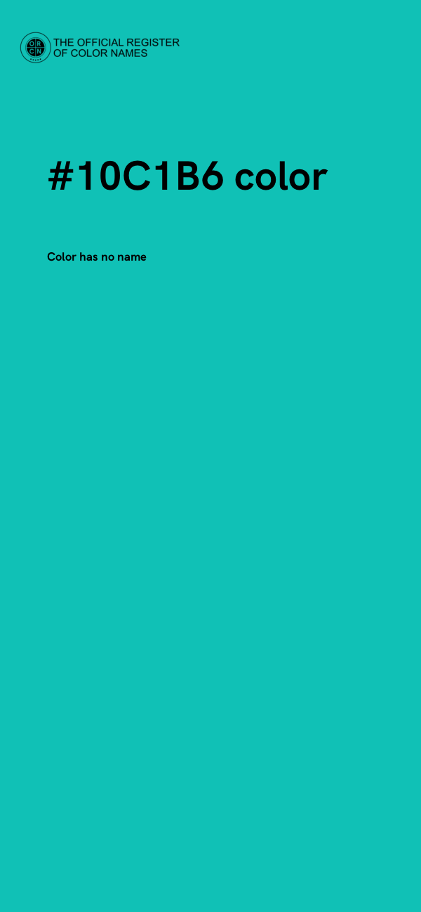 #10C1B6 color image