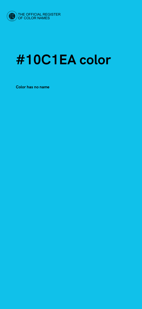 #10C1EA color image