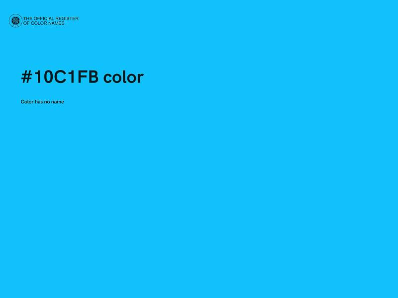 #10C1FB color image