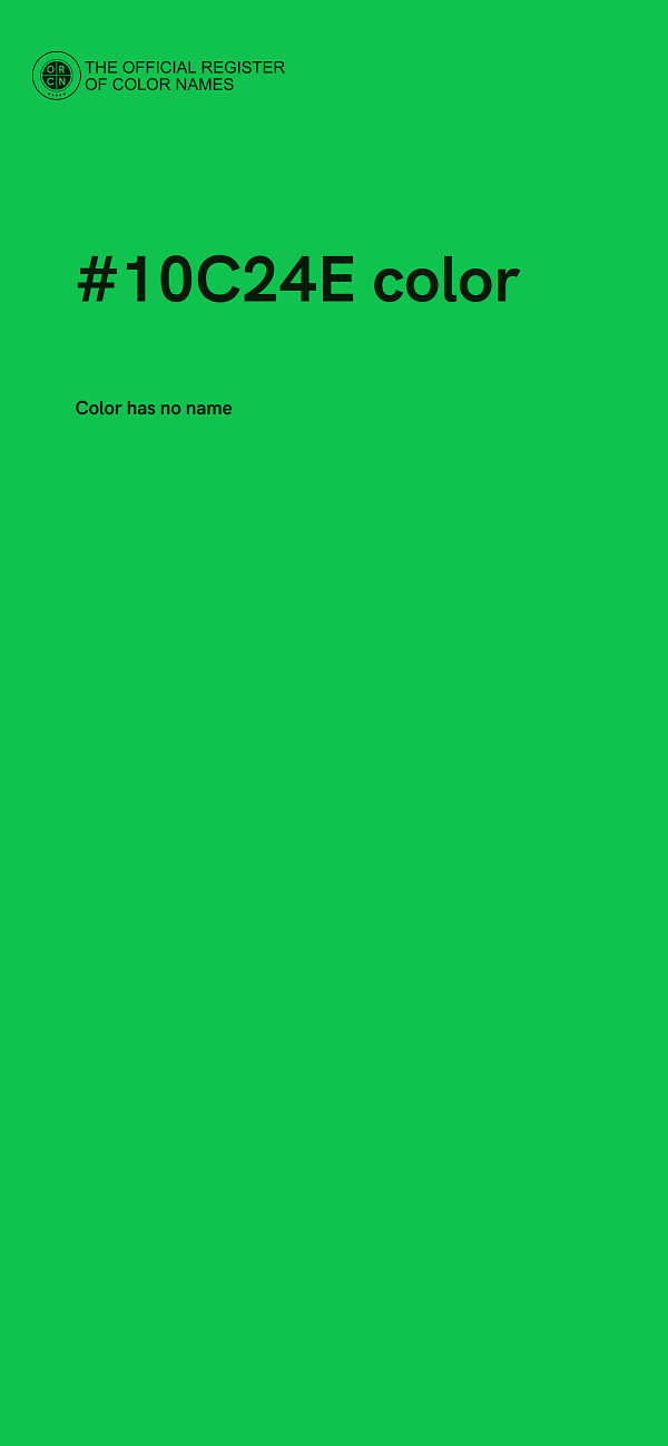 #10C24E color image