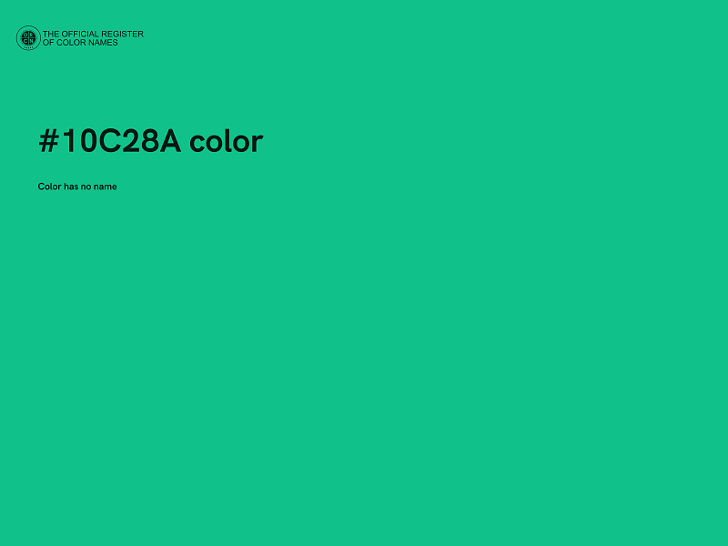 #10C28A color image