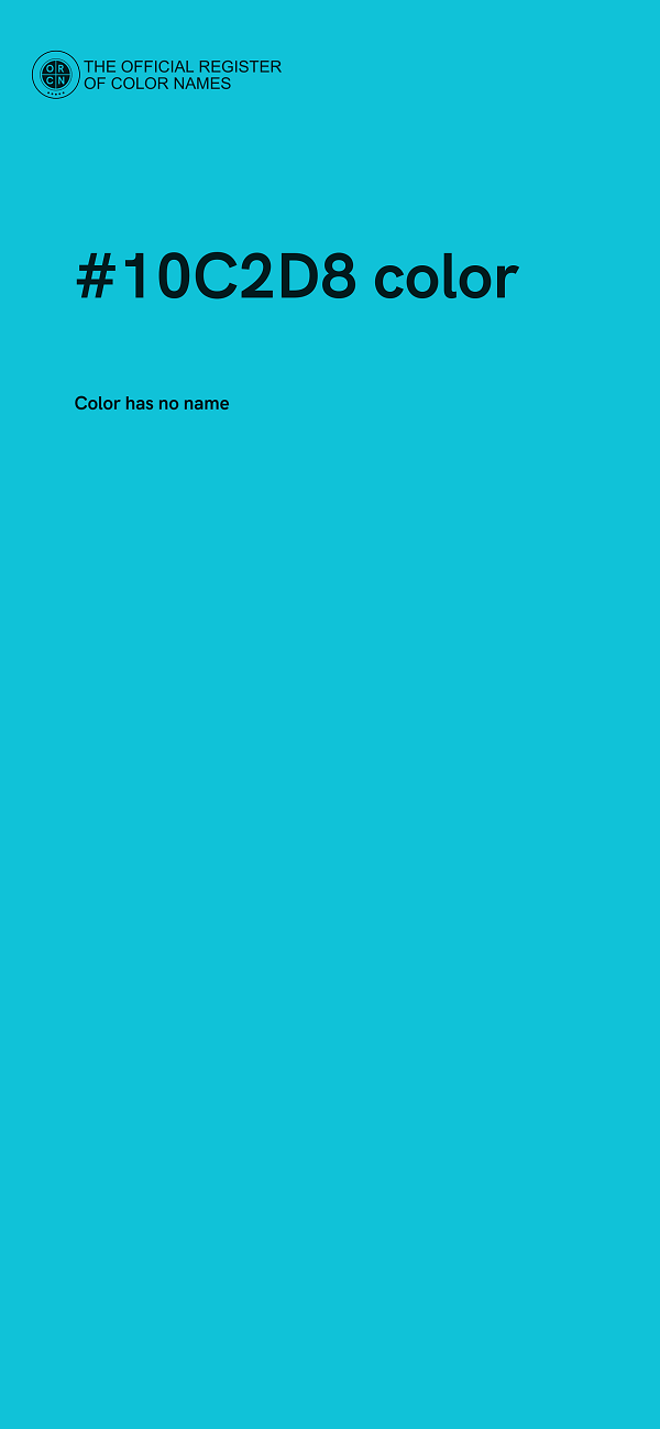 #10C2D8 color image