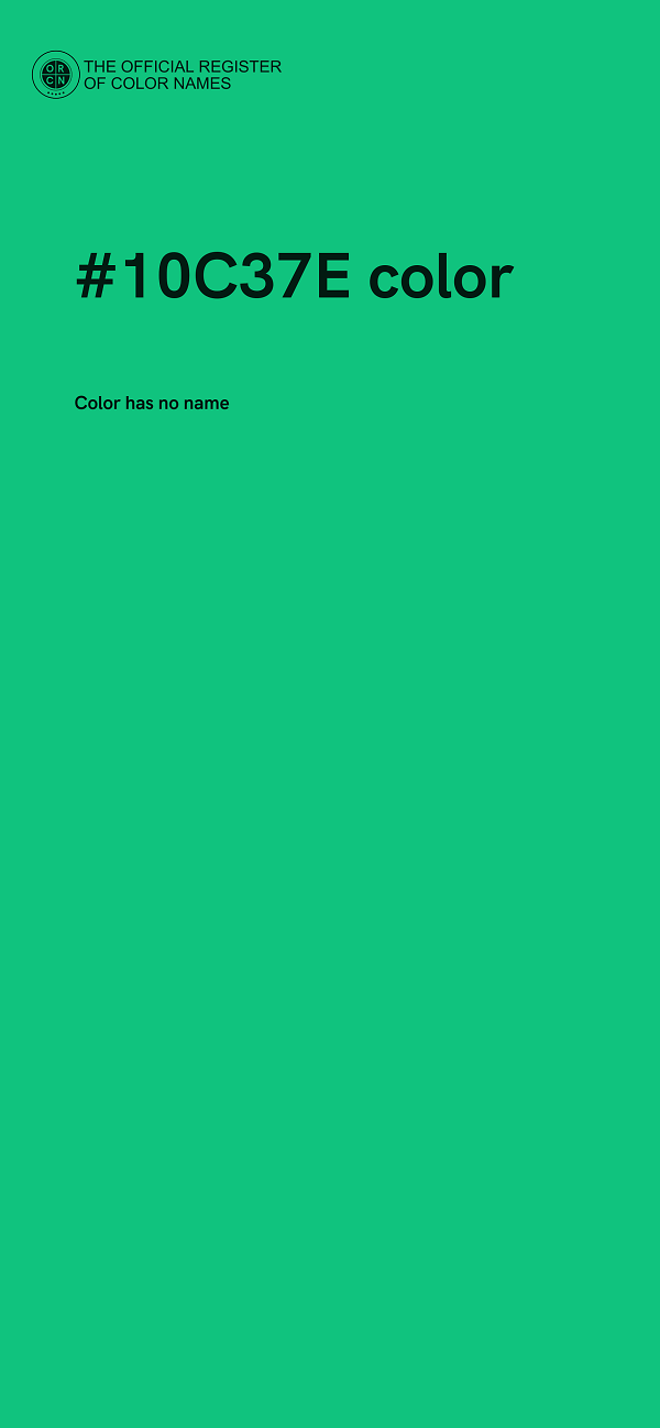 #10C37E color image