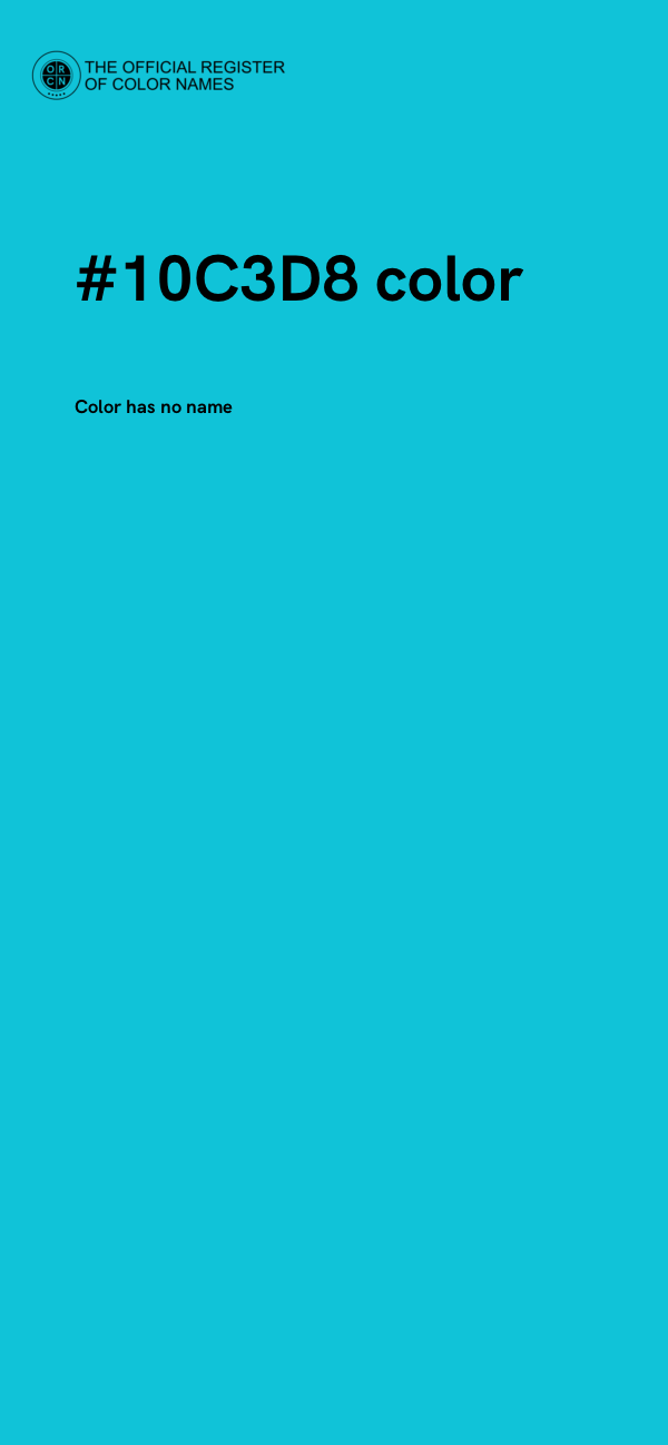 #10C3D8 color image