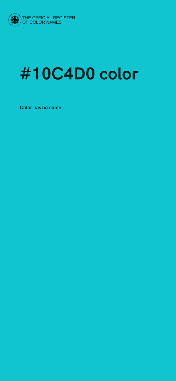 #10C4D0 color image